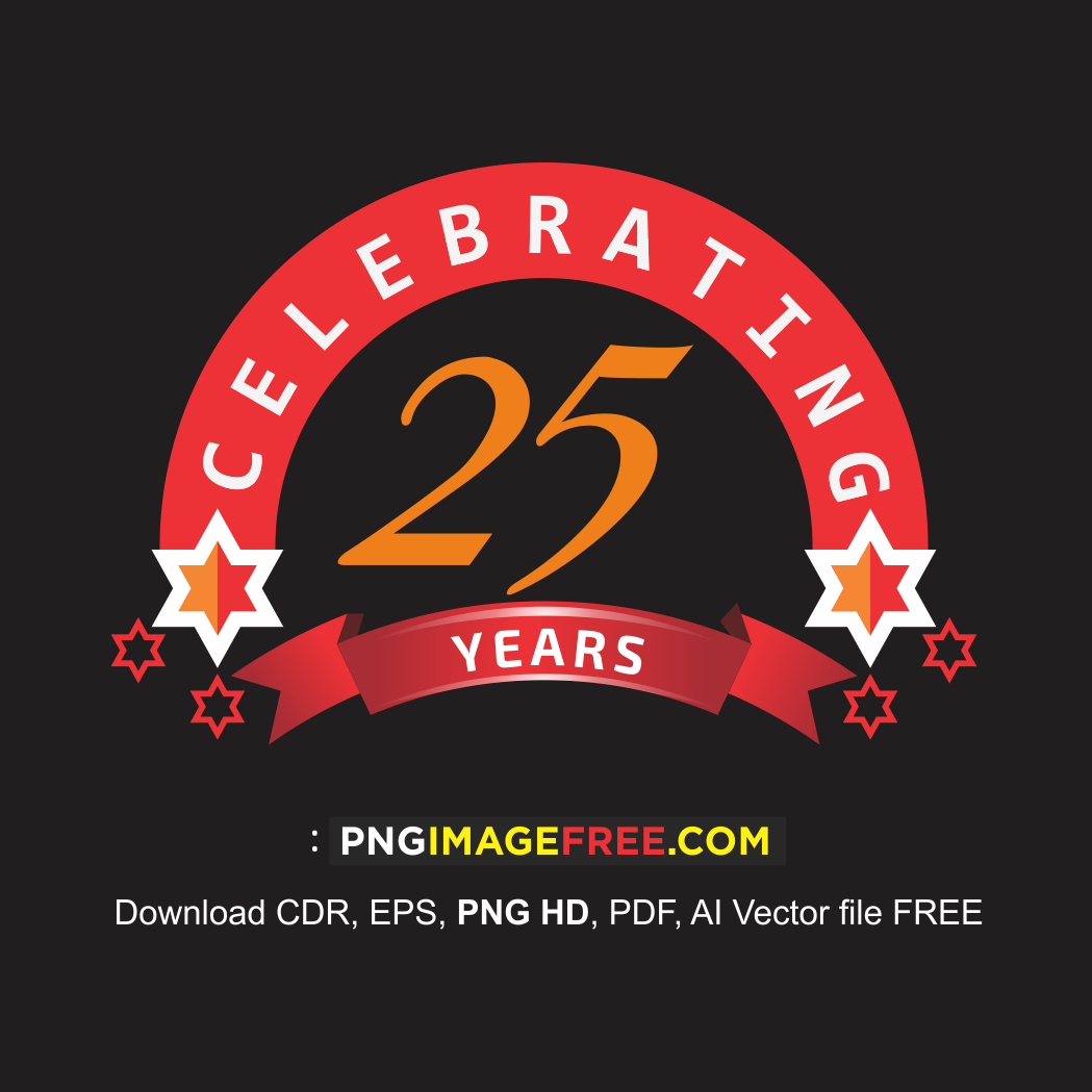 25-Years-Logo-Template-FREE