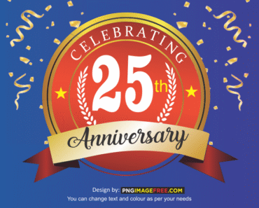 25th Anniversary Logo Vector FREE