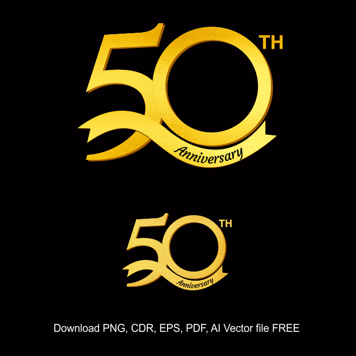 50th-Anniversary-Logo-Templates-Free