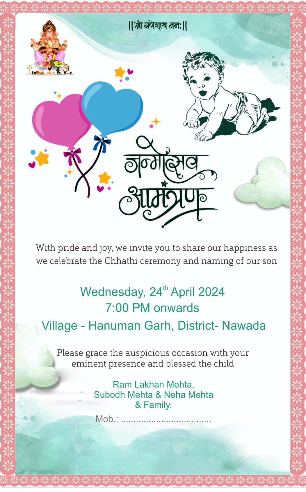 Chhathi-Invitation-Card-Vector-Template-Free