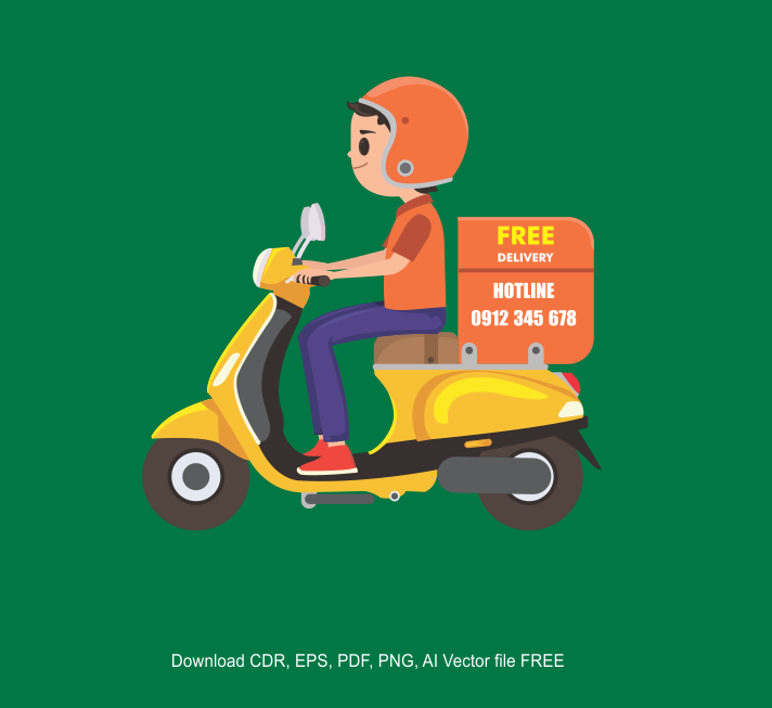 Free-Delivery-Vector-Bike-Delivery-Vector-logo