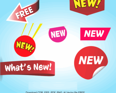 New Vector Label Sticker Design