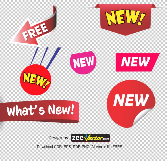 Set-of-New-Label-PNG-FREE
