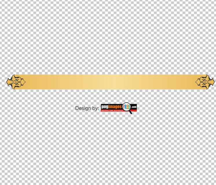Horizontal-Golden-Color-Ribbon-banner