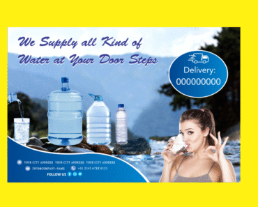Water Banner Design Vector Free Download