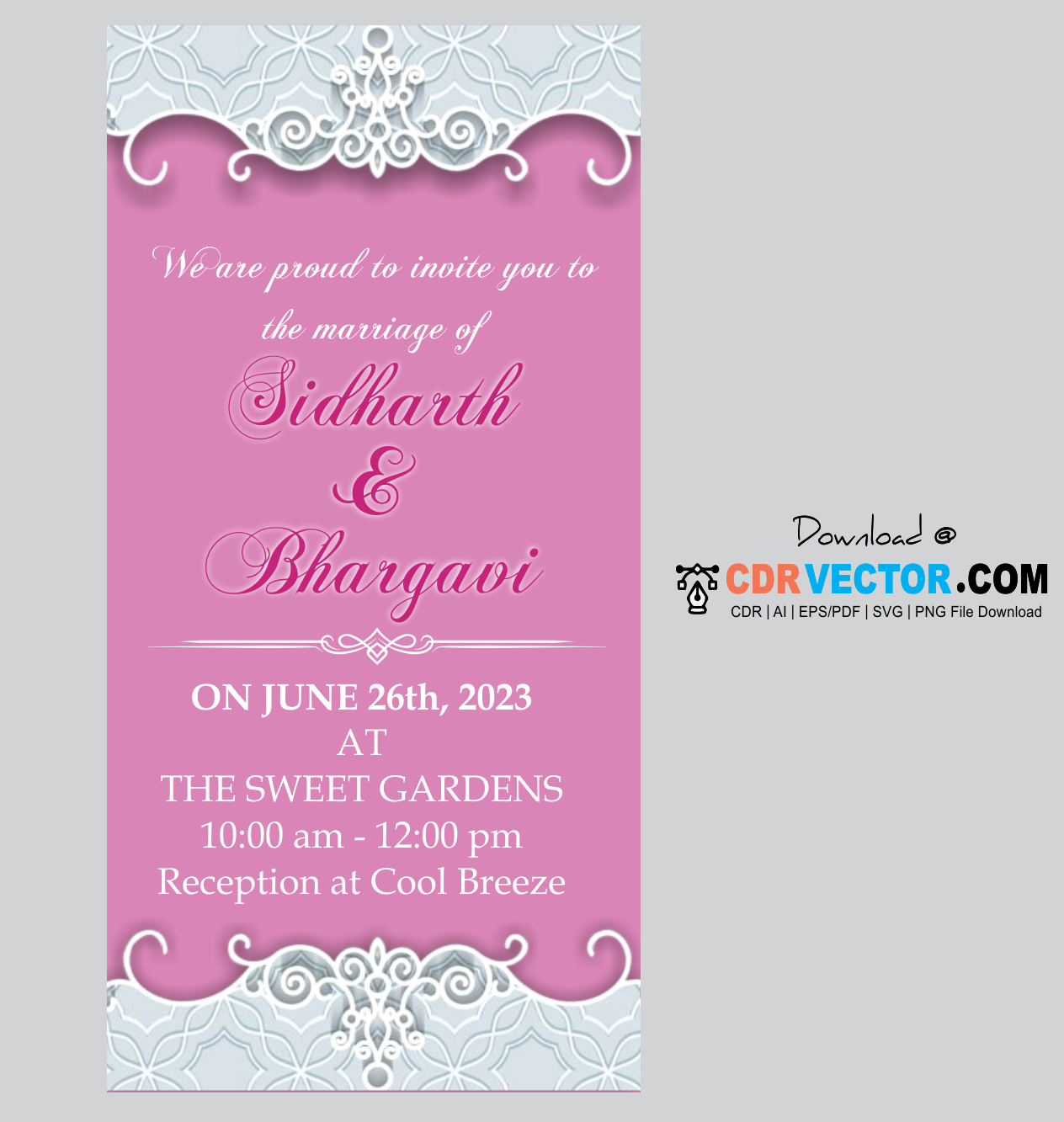 Wedding-Invitation-Card-Design-Purple-Vector
